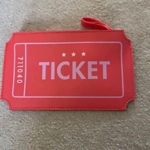 NWOT IPSY Ticket Clutch/Wallet/Makeup Bag